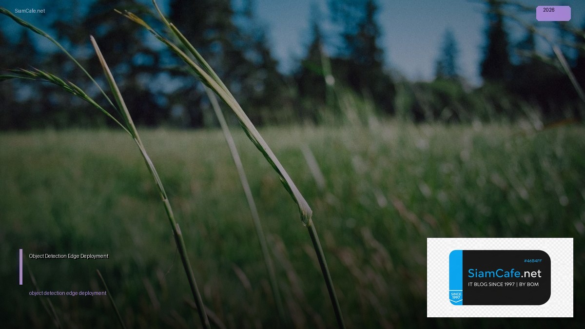 Object Detection Edge Deployment — คู่มือฉบับสมบูรณ์ 2026 | SiamCafe Blog