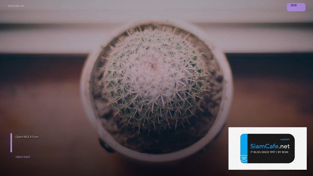 Object MQL4 — คู่มือเทรด Forex ฉบับสมบูรณ์ 2026 — คู่มือฉบับสมบูรณ์ 2026 | SiamCafe Blog