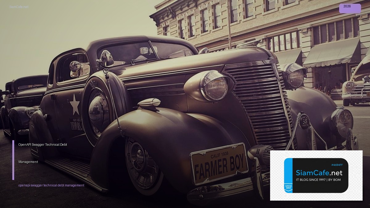 OpenAPI Swagger Technical Debt Management — คู่มือฉบับสมบูรณ์ 2026 | SiamCafe Blog