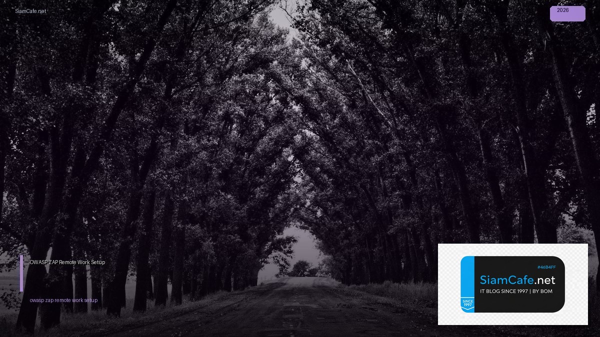 OWASP ZAP Remote Work Setup | SiamCafe Blog