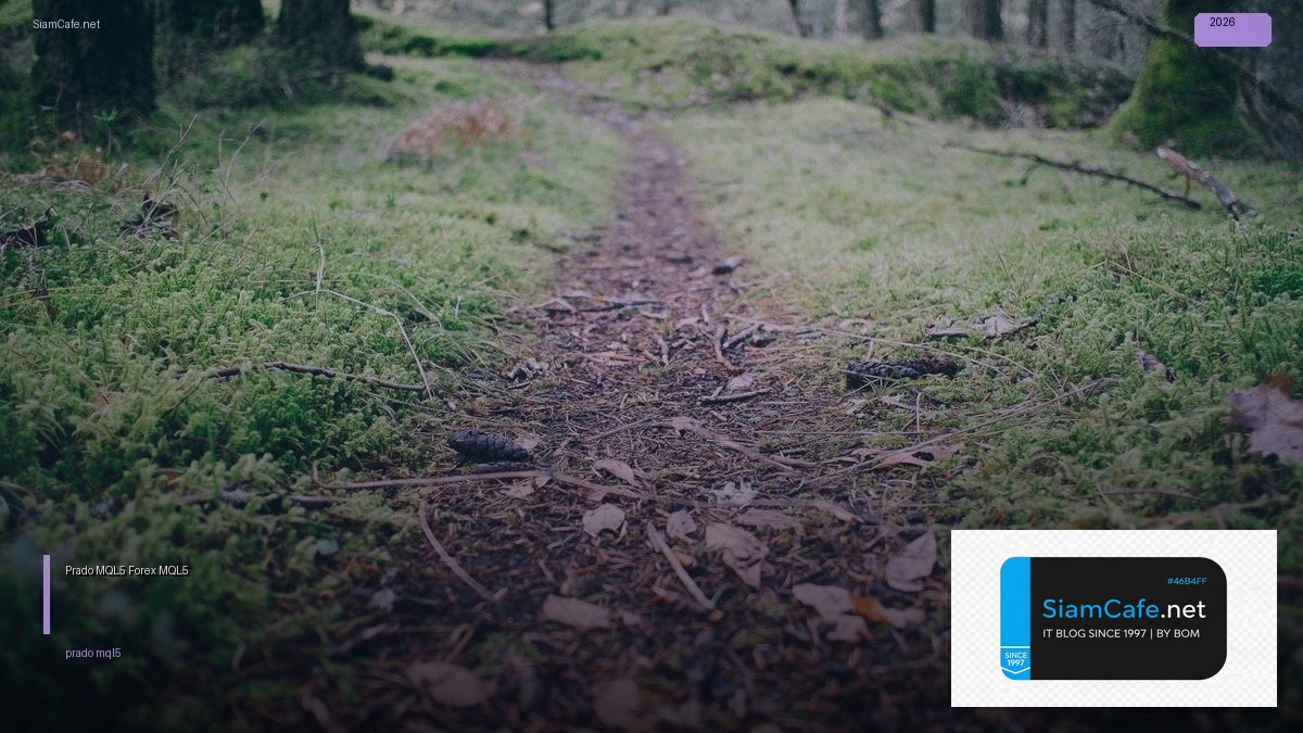Prado MQL5 — คู่มือเทรด Forex ด้วย MQL5 ฉบับสมบูรณ์ | SiamCafe Blog