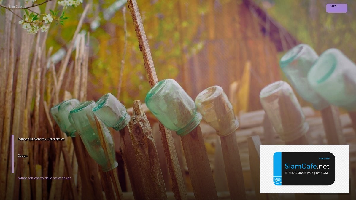 Python SQLAlchemy Cloud Native Design — คู่มือฉบับสมบูรณ์ 2026 | SiamCafe Blog