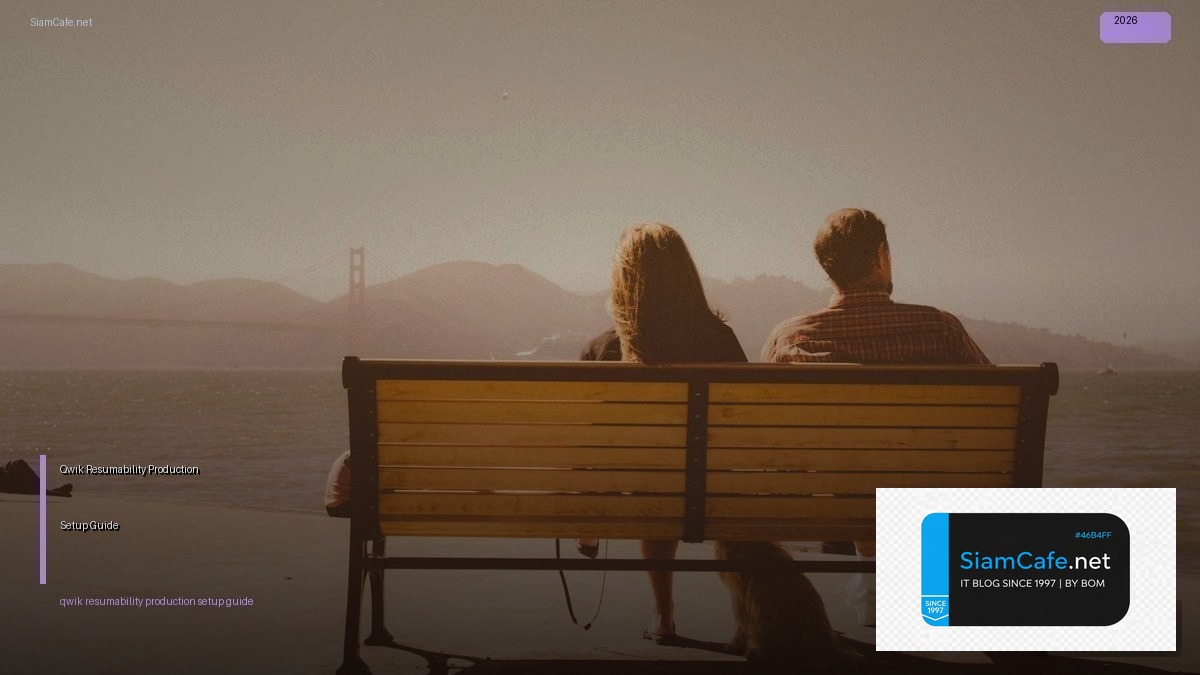 Qwik Resumability Production Setup Guide | SiamCafe Blog