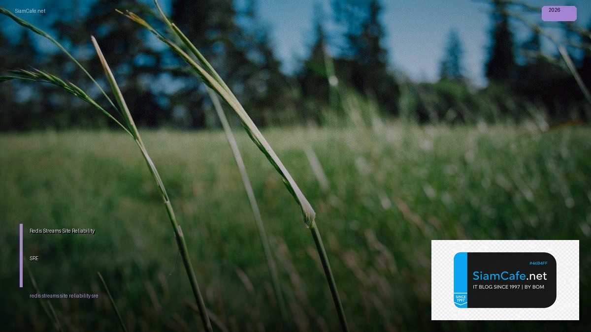 Redis Streams Site Reliability SRE — คู่มือฉบับสมบูรณ์ 2026 | SiamCafe Blog