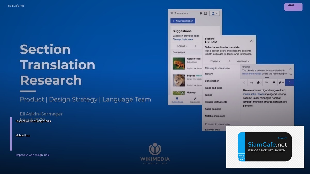 Responsive Web Design India  ออกแบบเว็บ Mobile-First สำหรับตลาดอินเดีย | SiamCafe Blog