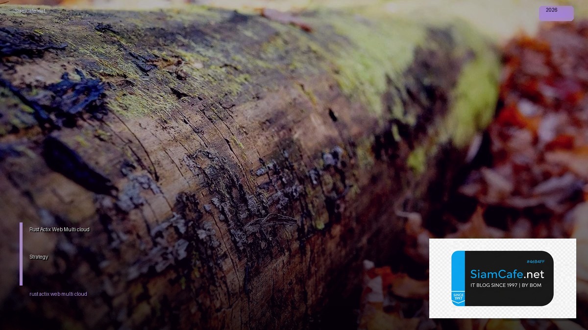 Rust Actix Web Multi-cloud Strategy — คู่มือฉบับสมบูรณ์ 2026 | SiamCafe Blog