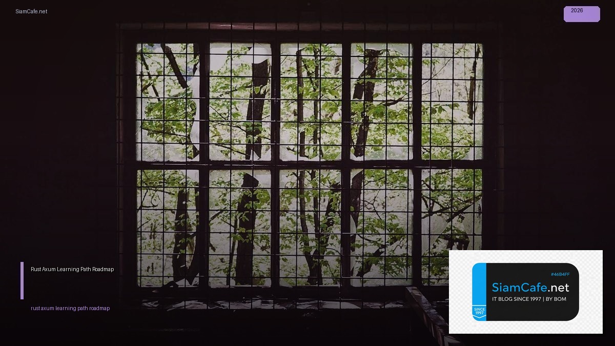 Rust Axum Learning Path Roadmap — คู่มือฉบับสมบูรณ์ 2026 | SiamCafe Blog