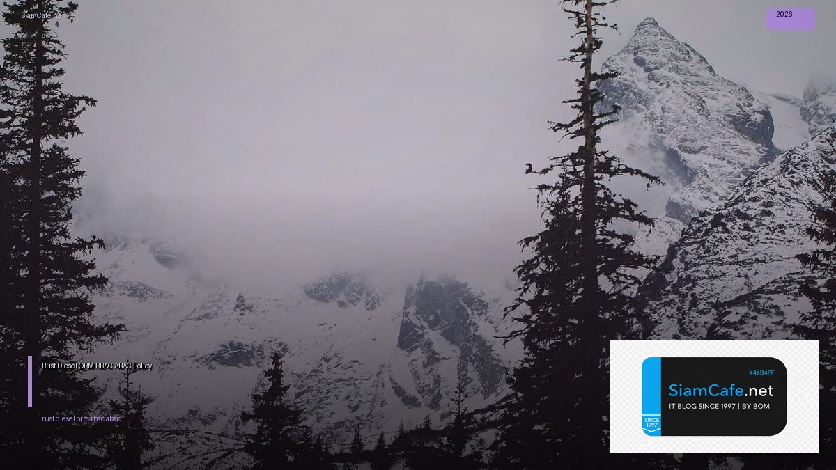 Rust Diesel ORM RBAC ABAC Policy — คู่มือฉบับสมบูรณ์ 2026 | SiamCafe Blog