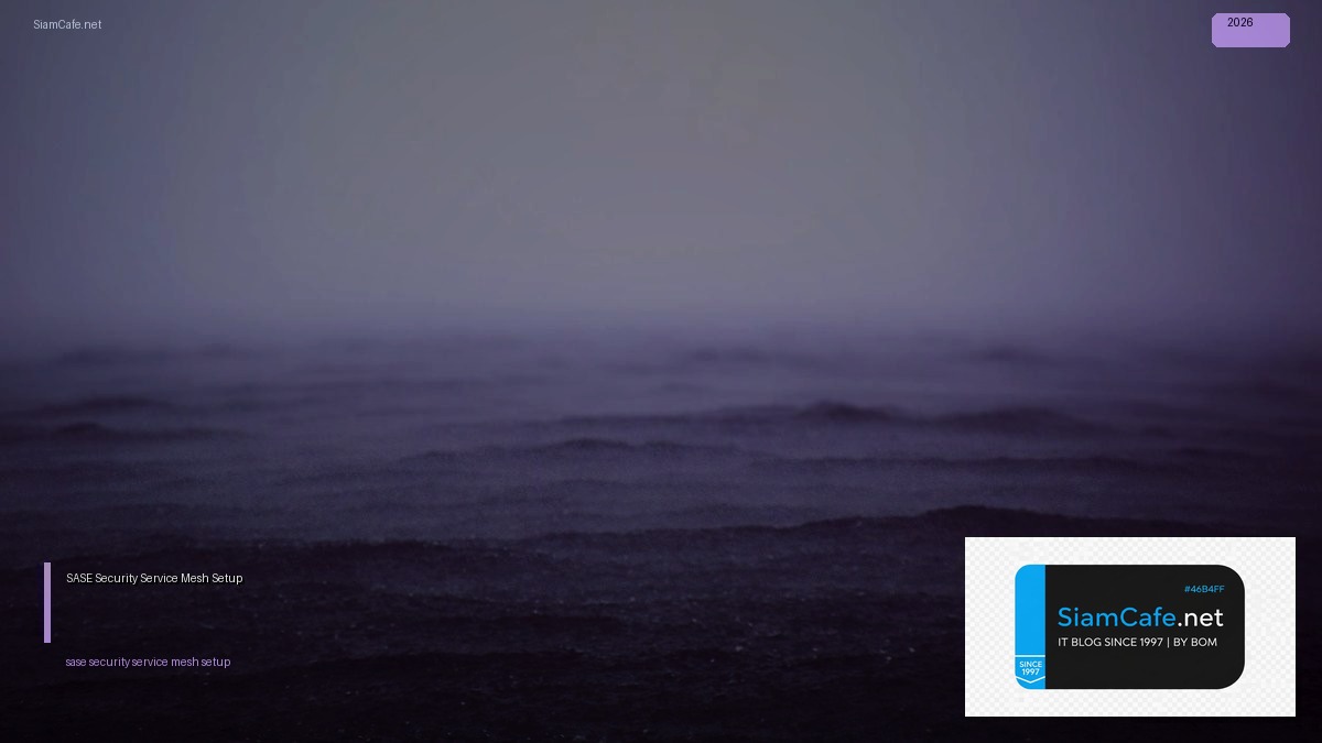 SASE Security Service Mesh Setup | SiamCafe Blog