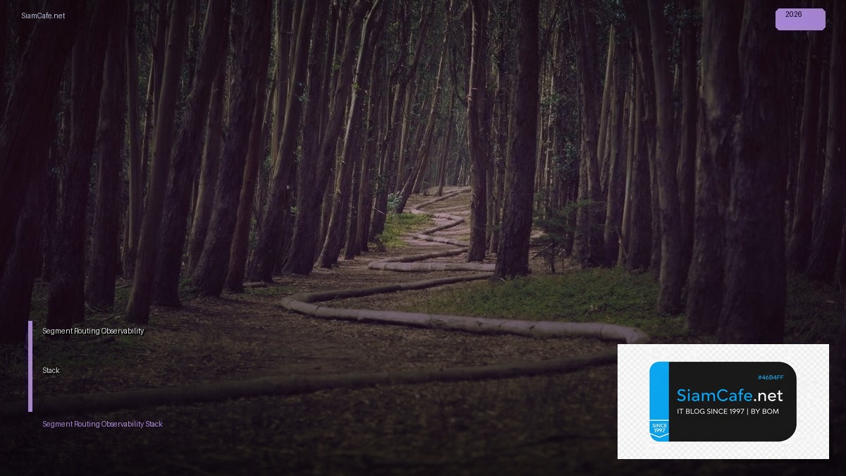 Segment Routing Observability Stack | SiamCafe Blog