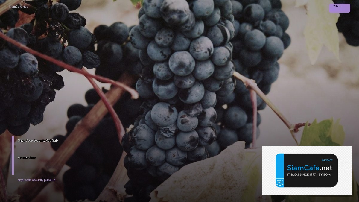 Snyk Code Security Pub Sub Architecture — คู่มือฉบับสมบูรณ์ 2026 | SiamCafe Blog