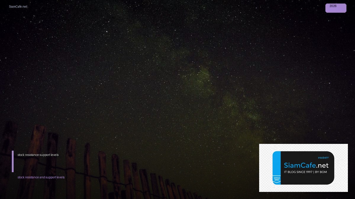 stock resistance and support levels — ทุกสิ่งที่ต้องรู้ในปี 2026 | SiamCafe Blog