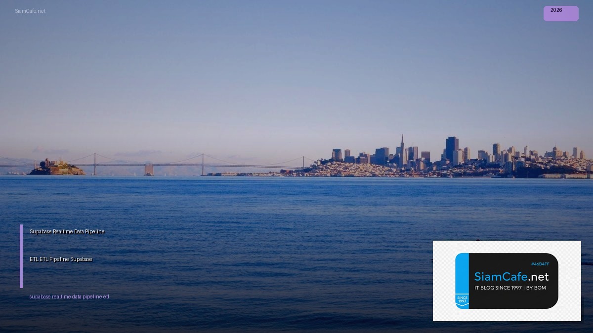 Supabase Realtime Data Pipeline ETL — สร้าง ETL Pipeline ด้วย Supabase Realtime | SiamCafe Blog