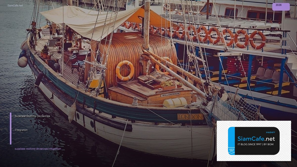 Supabase Realtime DevSecOps Integration — คู่มือฉบับสมบูรณ์ 2026 | SiamCafe Blog