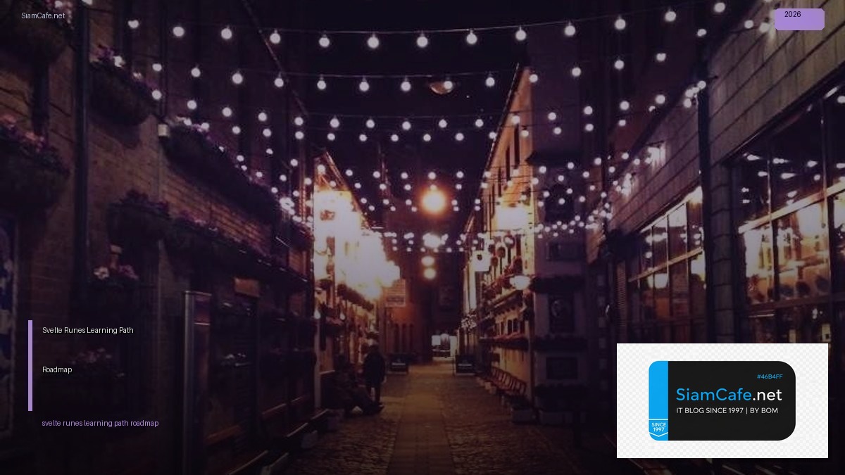 Svelte 5 Runes Learning Path Roadmap — คู่มือฉบับสมบูรณ์ 2026 | SiamCafe Blog