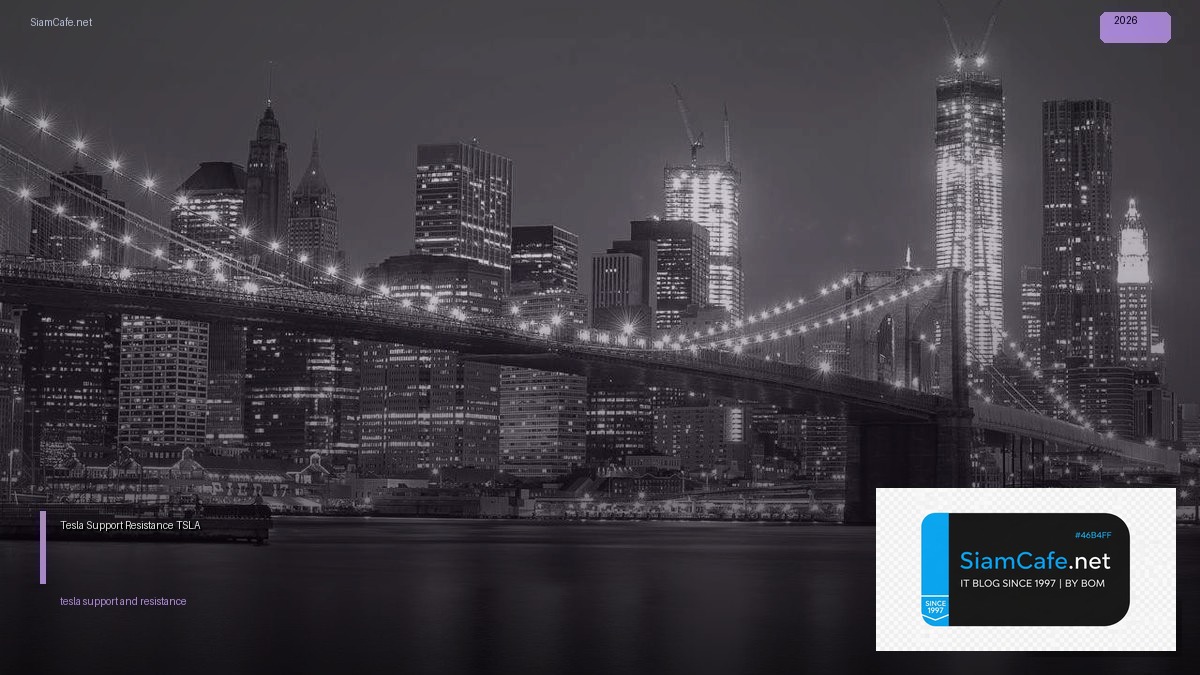 Tesla Support and Resistance — วิเคราะห์แนวรับแนวต้านหุ้น TSLA | SiamCafe Blog