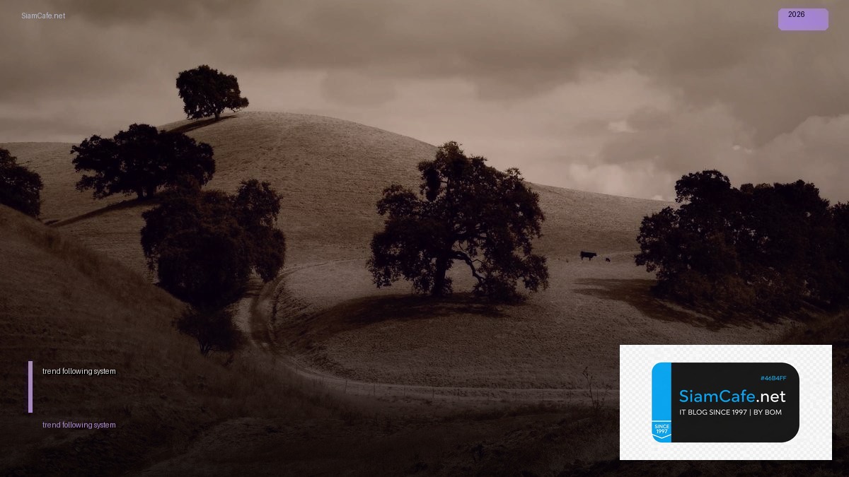 trend following system | SiamCafe Blog