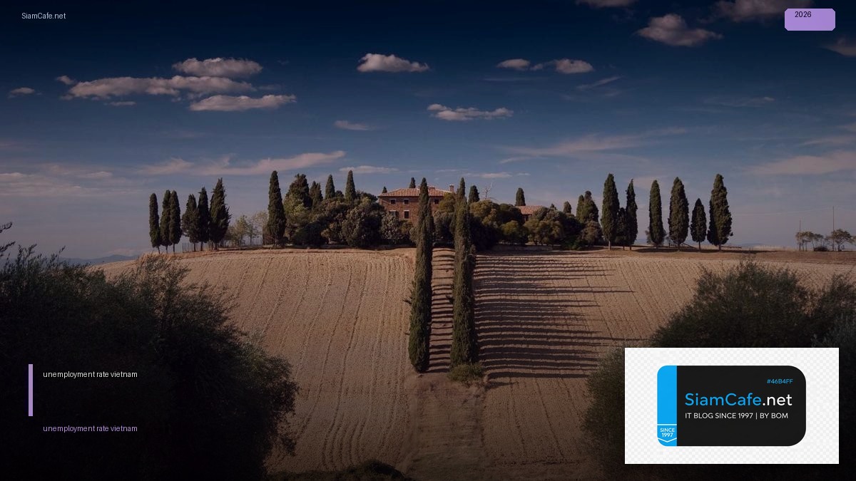unemployment rate vietnam | SiamCafe Blog