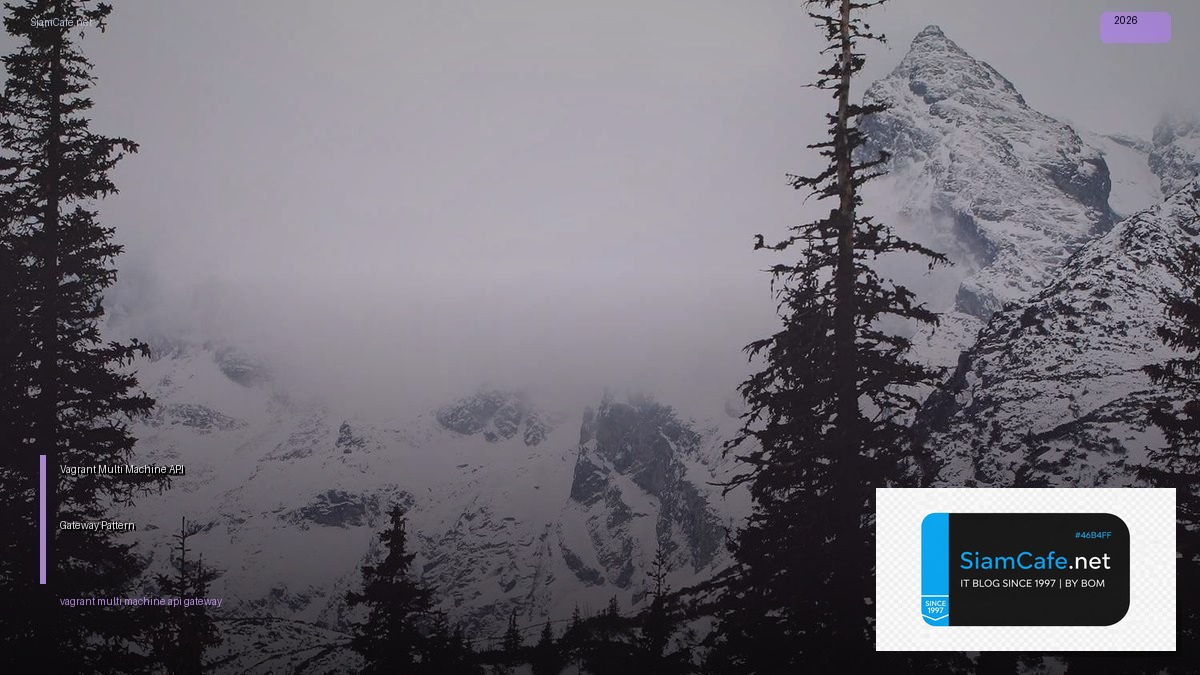 Vagrant Multi-Machine API Gateway Pattern — คู่มือฉบับสมบูรณ์ 2026 | SiamCafe Blog