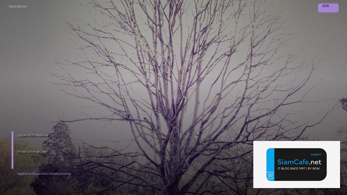 Vagrant Multi-Machine Infrastructure as Code — คู่มือฉบับสมบูรณ์ 2026 | SiamCafe Blog