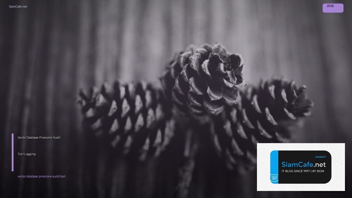 Vector Database Pinecone Audit Trail Logging — คู่มือฉบับสมบูรณ์ 2026 | SiamCafe Blog