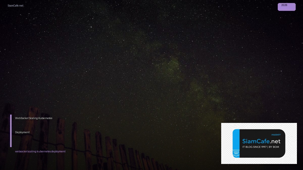 WebSocket Scaling Kubernetes Deployment — คู่มือฉบับสมบูรณ์ 2026 | SiamCafe Blog