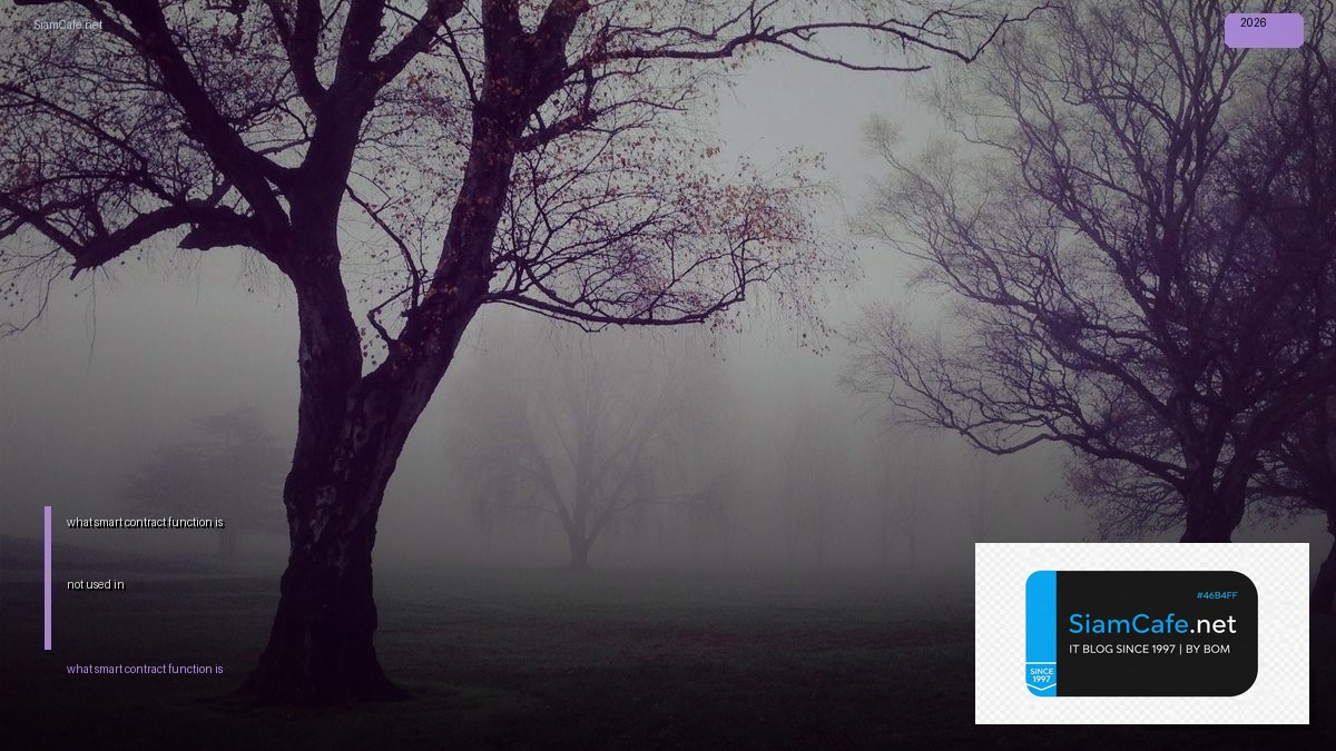 what smart contract function is not used in honeypot tokens — คู่มือฉบับสมบูรณ์ 2026 | SiamCafe Blog