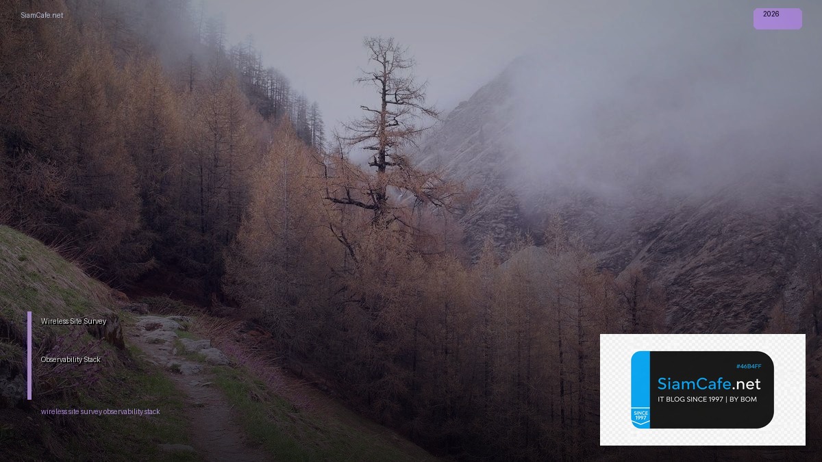Wireless Site Survey Observability Stack — คู่มือฉบับสมบูรณ์ 2026 | SiamCafe Blog