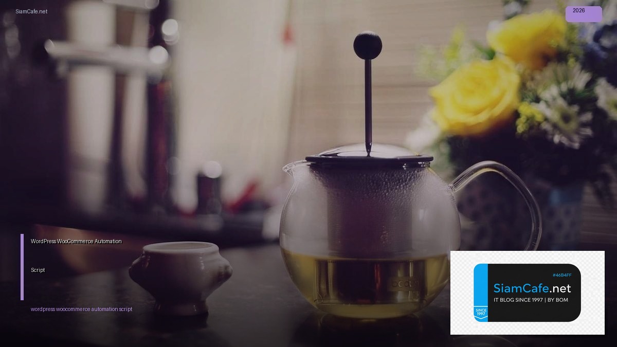 WordPress WooCommerce Automation Script | SiamCafe Blog