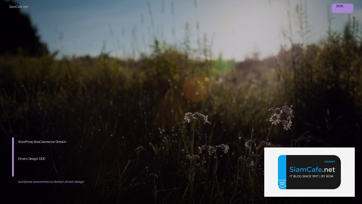 WordPress WooCommerce Domain Driven Design DDD — คู่มือฉบับสมบูรณ์ 2026 | SiamCafe Blog